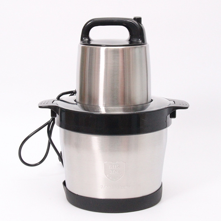 NEW 6L 1000W Electric Meat Vegetable Fruit Chopper Blender Stainless Steel Bowl Food Chopper