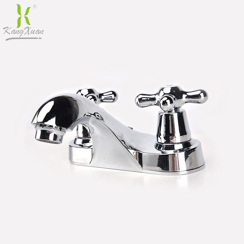 Kangxuan Sanitary Ware Modern Luxury Single Hole Plastic Chrome Bathroom Wash Basin Mixers Faucet 4