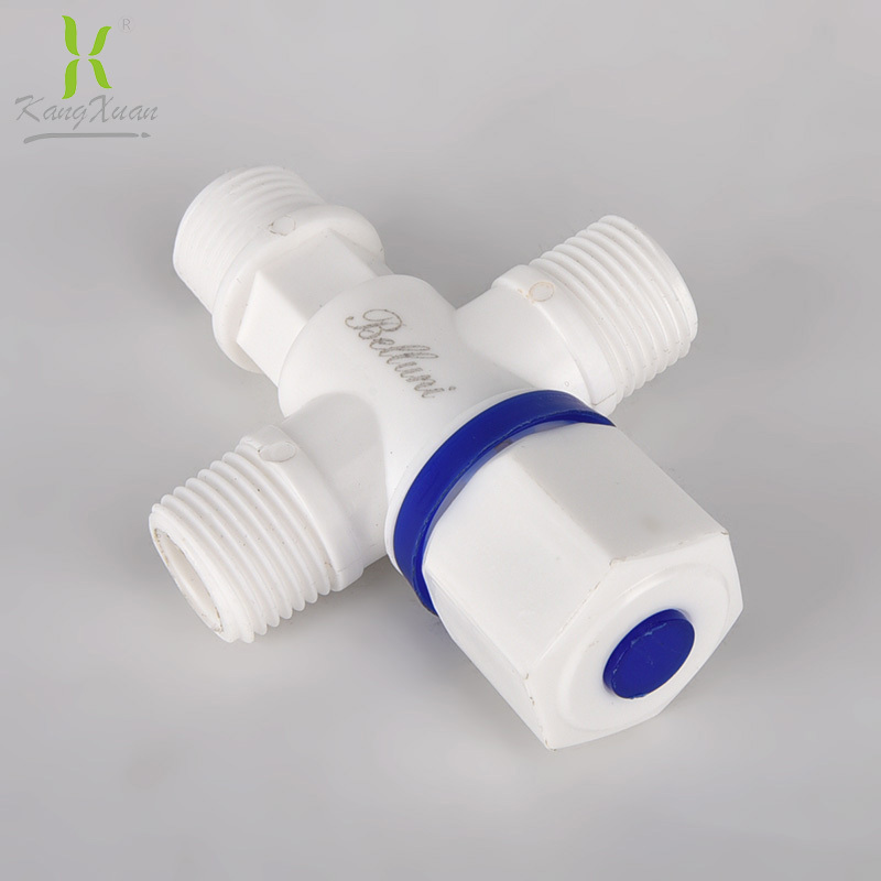 Angle Valve Toilet Seat Cheap ABS Plastic  Water Stop 2 Way Angle Valve