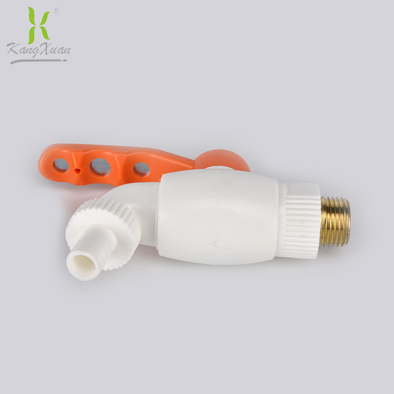 Manufacturer Supply high quality ABS plastic quickly open white hose cock/ppr faucet/bib tap