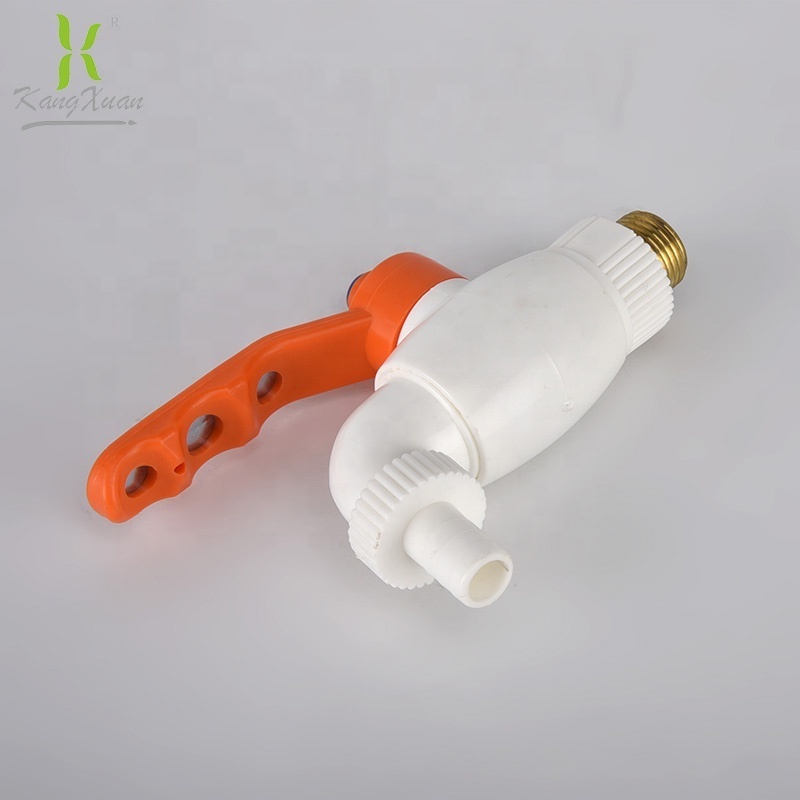 Manufacturer Supply high quality ABS plastic quickly open white hose cock/ppr faucet/bib tap