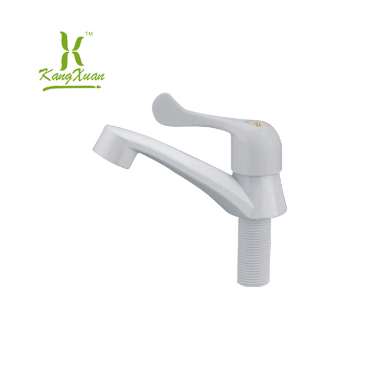 White ABS basin plastic faucet