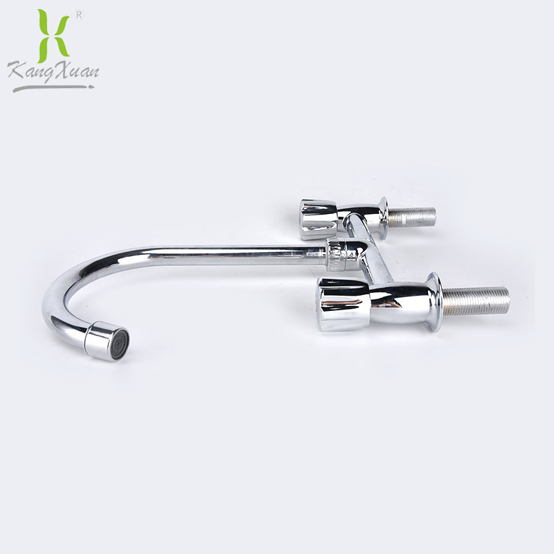 8 inch double handle mixer water long neck taps kitchen faucet with chrome