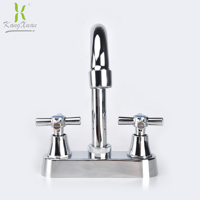 Brushed nickel touchless sink faucet mixer bathroom