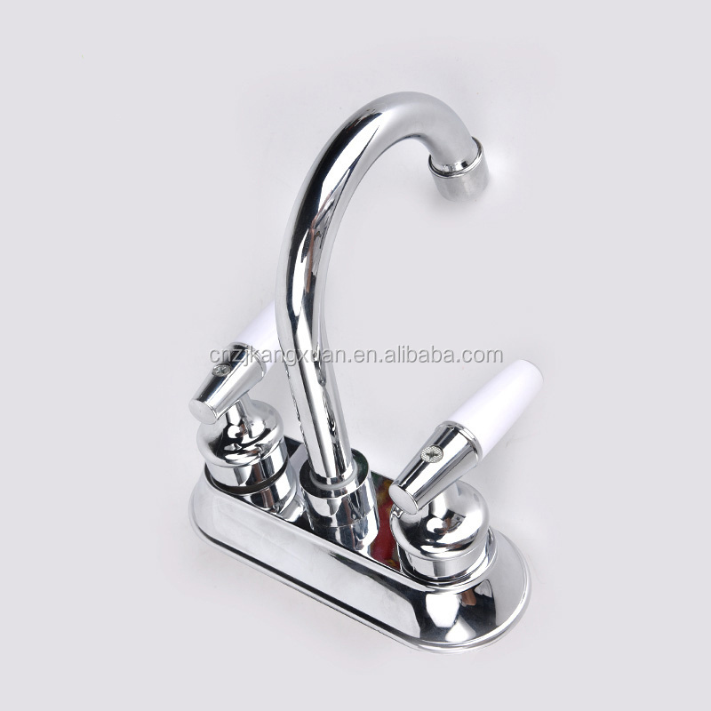 Brushed nickel touchless sink faucet mixer bathroom