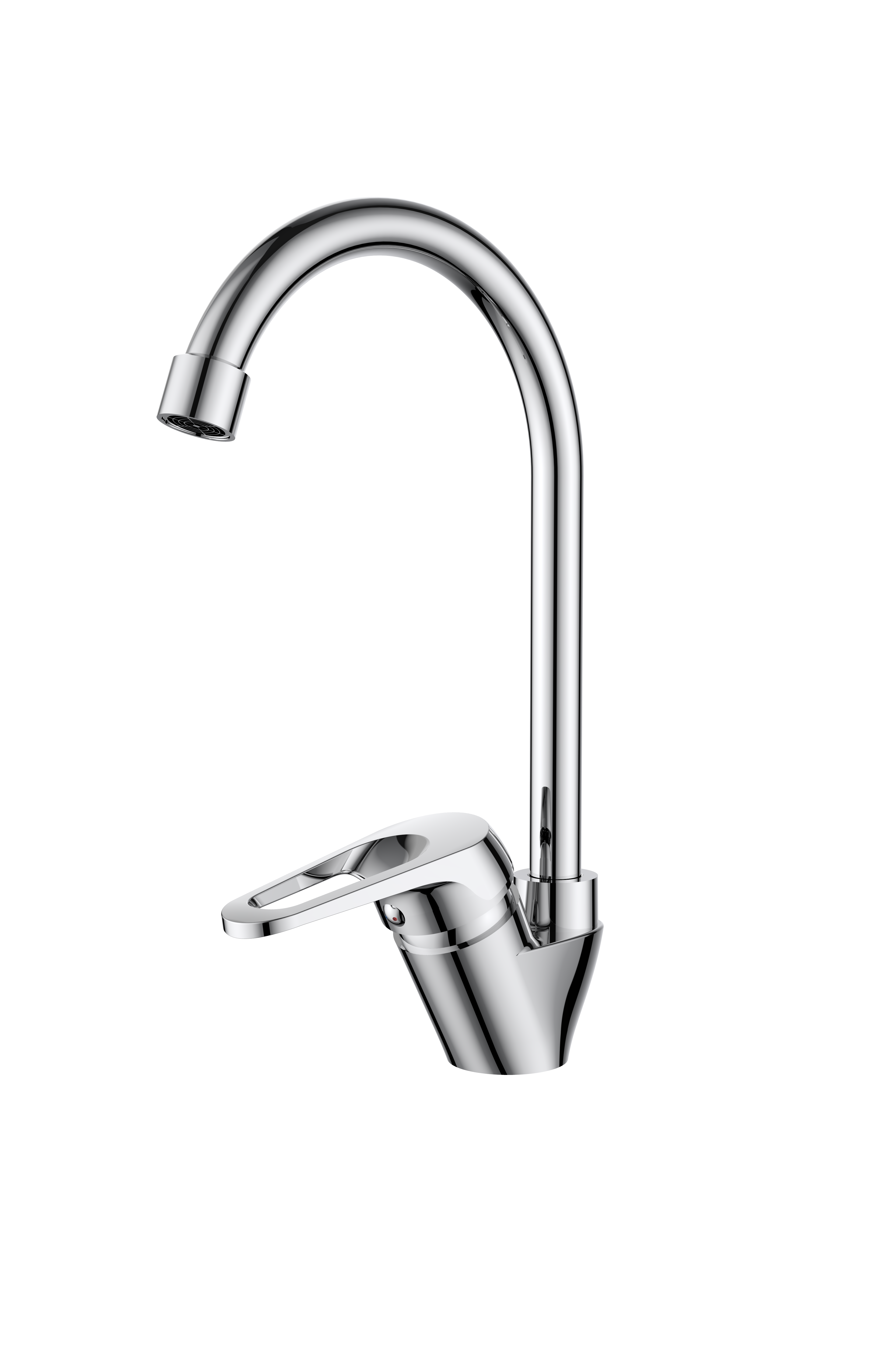 Kitchen Faucet ABS Long Neck Kitchen Sink Water Tap with Zinc Alloy Handle