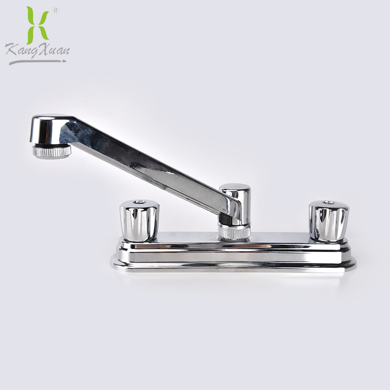 8 inch double handle sink faucet, hot and cold mixer water tap for kitchen