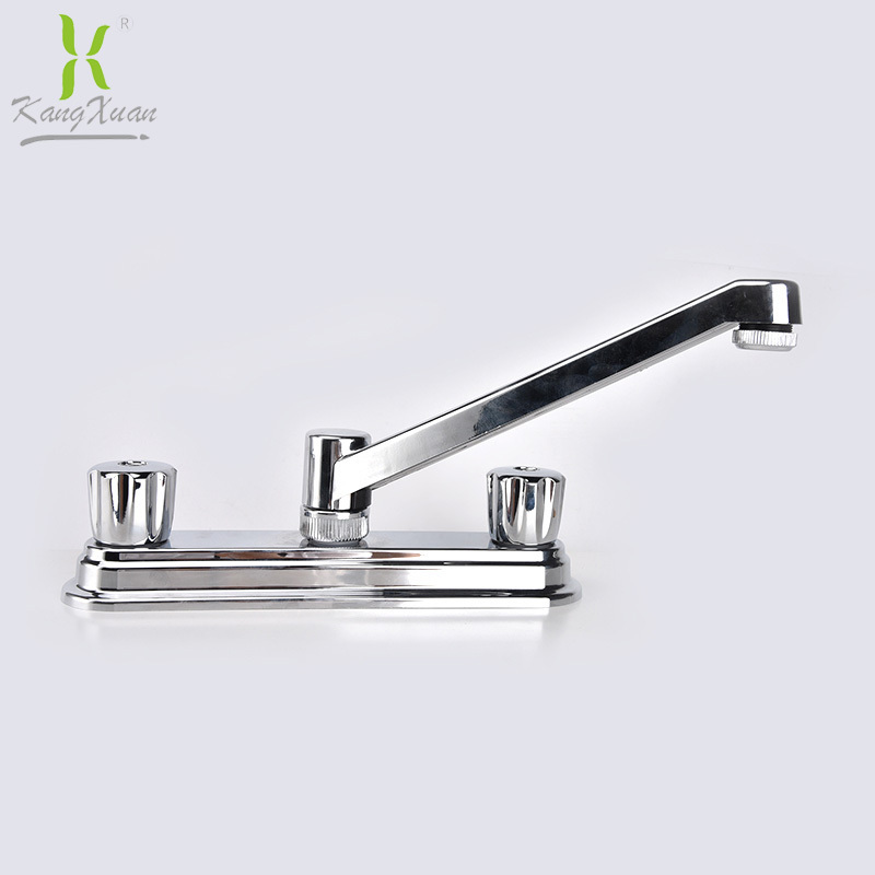 8 inch double handle sink faucet, hot and cold mixer water tap for kitchen