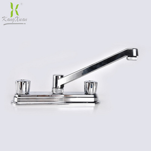 8 inch double handle sink faucet, hot and cold mixer water tap for kitchen