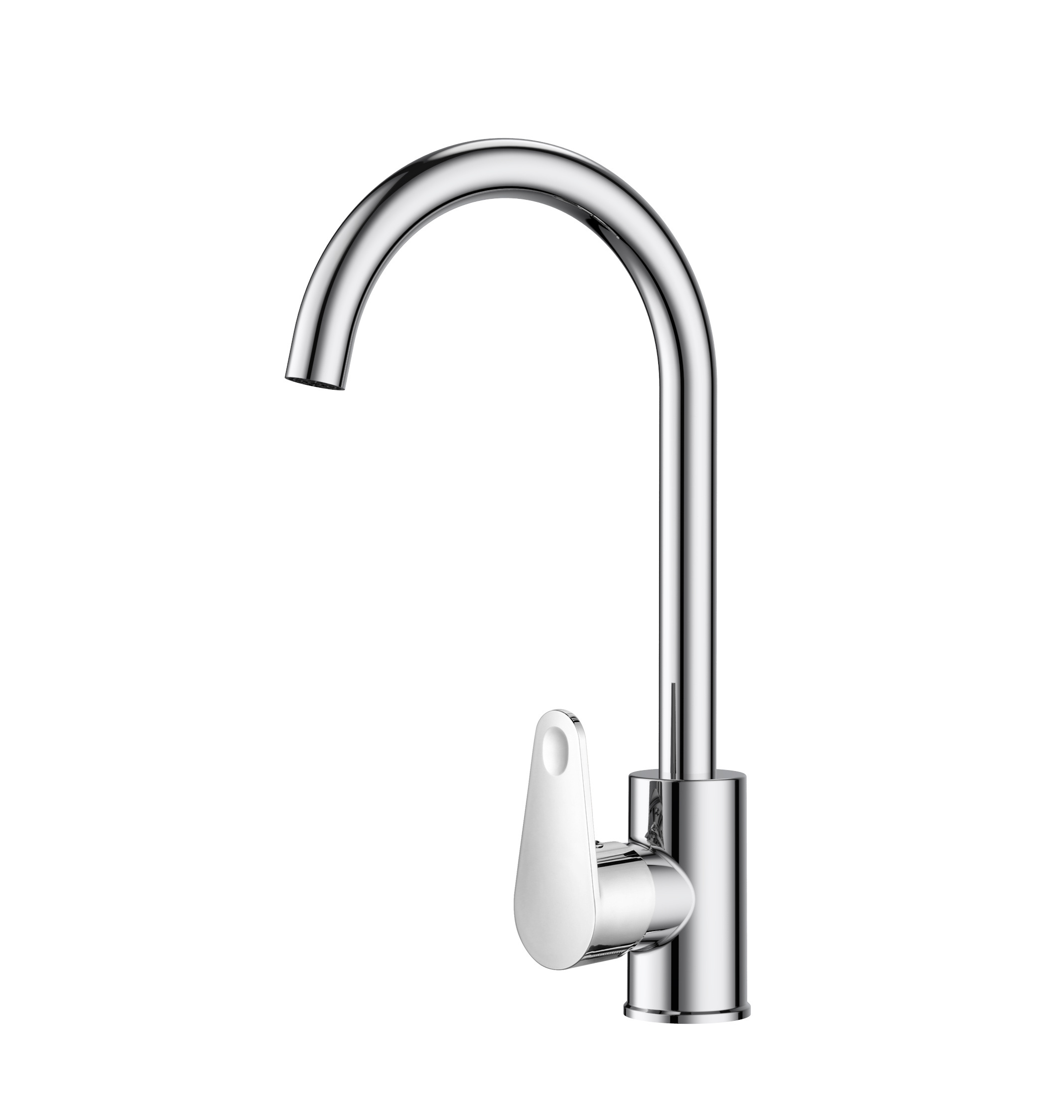 Kitchen Faucet ABS Long Neck Kitchen Sink Water Tap with Zinc Alloy Handle