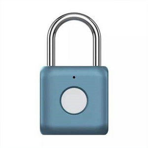 OEM Waterproof IP 62 Smart lock Digital Fingerprint Padlock Smart Biometric Fingerprint Pad lock home locks