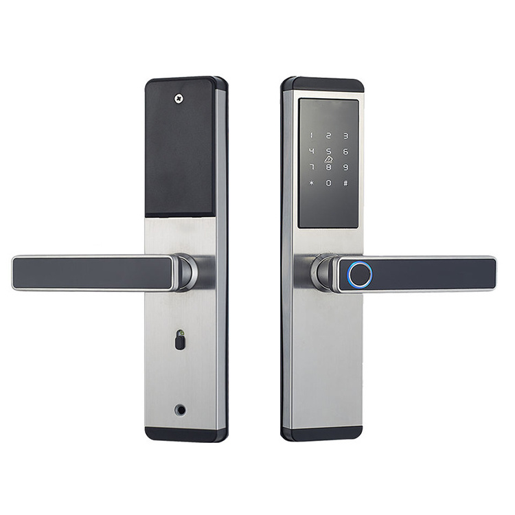 Bilixo Tuya Smart Life Locks Wifi outdoor gate TTlock BLE app digital Fingerprint handle Door cerradura inteligente zigbee lock