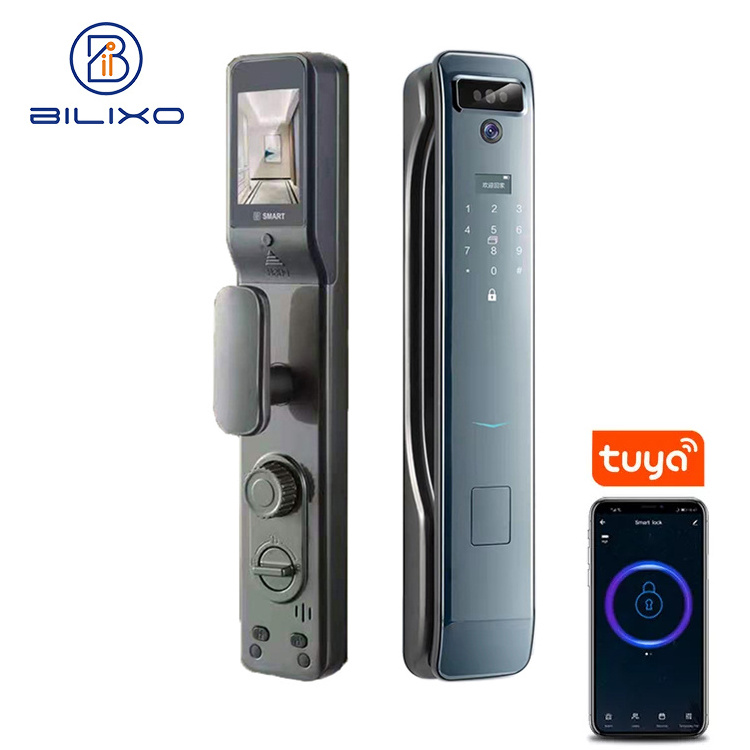 3D Face Recognition Security Door Password Lock Automatic Smart Lockup Wifi Mobile Phone Tuya Fingerprint Door Lock