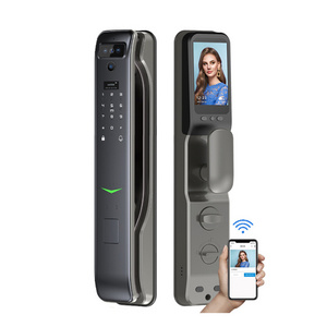 3D Face Recognition Security Door Password Lock Automatic Smart Lockup Wifi Mobile Phone Tuya Fingerprint Door Lock