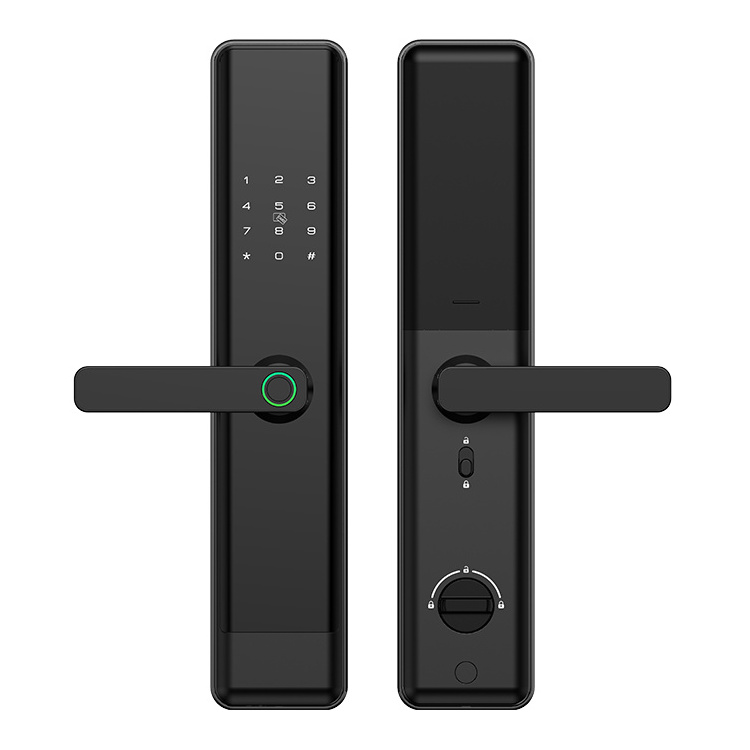 High Security keyless tuya ttlock Remote Control app digital fingerprint smart door lock with 24*240 mortise