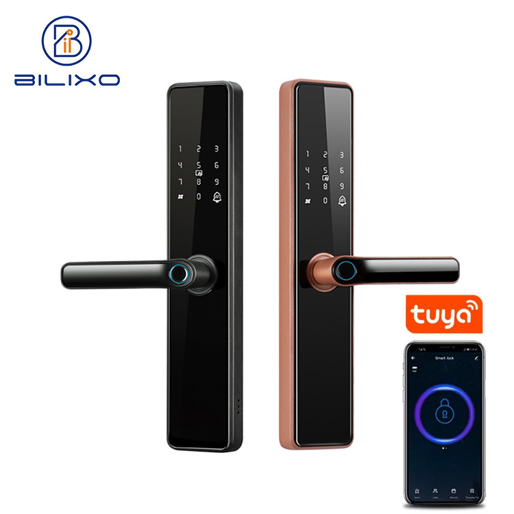 High Quality 6068 Mortise Smart Door Lock Tuya WiFi APP Wireless Fingerprint Secure Nice Design