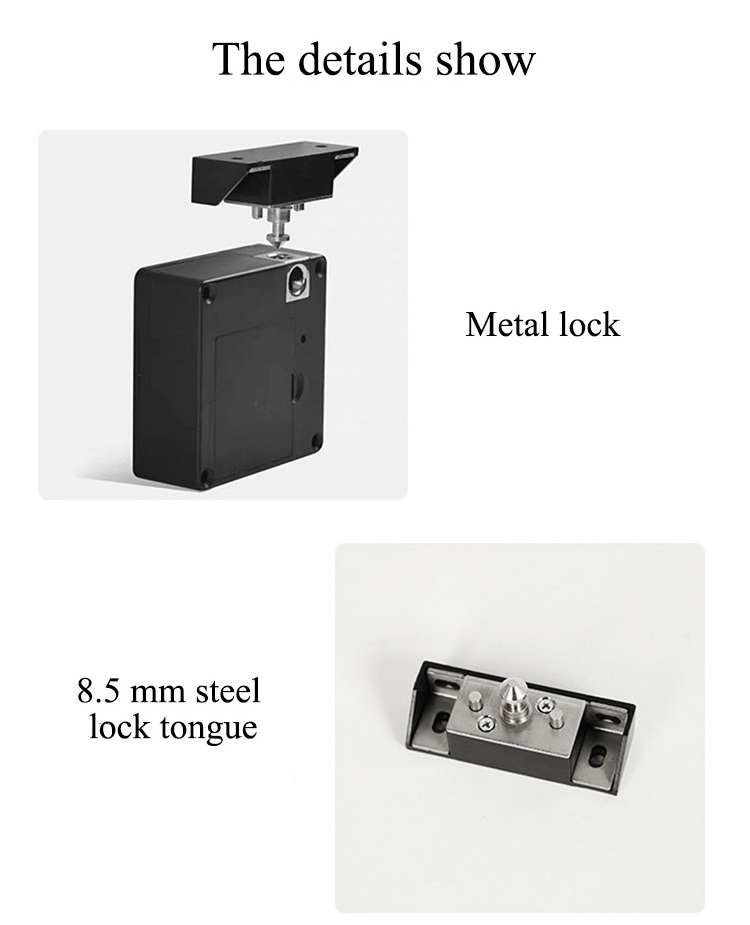 Smart Furniture Cabinet Drawer Lock with IC Card Recognition Bluetooth Network TTlock APP BLE Compatible