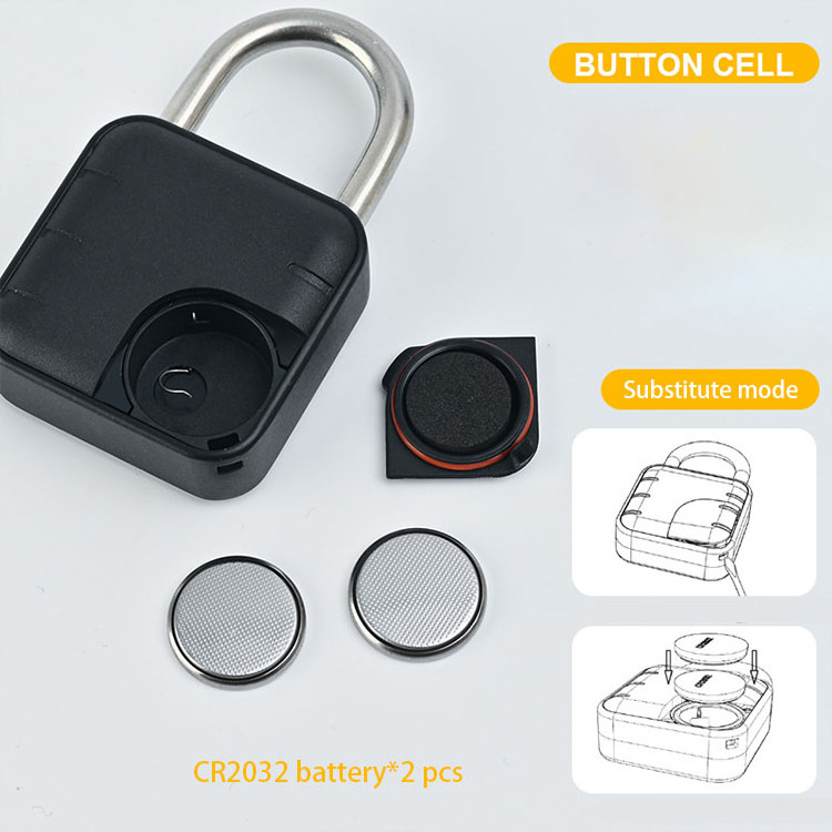 Tuya BLE Smart Electronic Padlock with Fingerprint Password Showerproof for Wood Steel Glass Doors