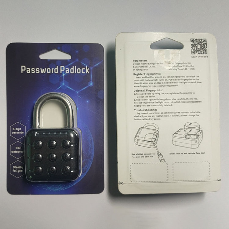 Tuya BLE Fingerprint Smart Padlock with Password Keypad