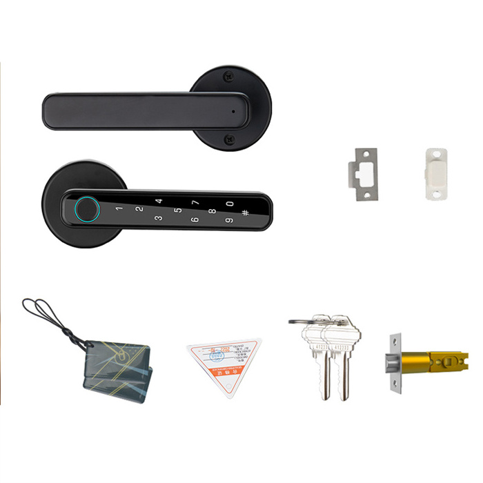 Electric Handle Lock Tuya ble Smart Home Door Lock Biometric Fingerprint Lock Cerradura Inteligente Digital