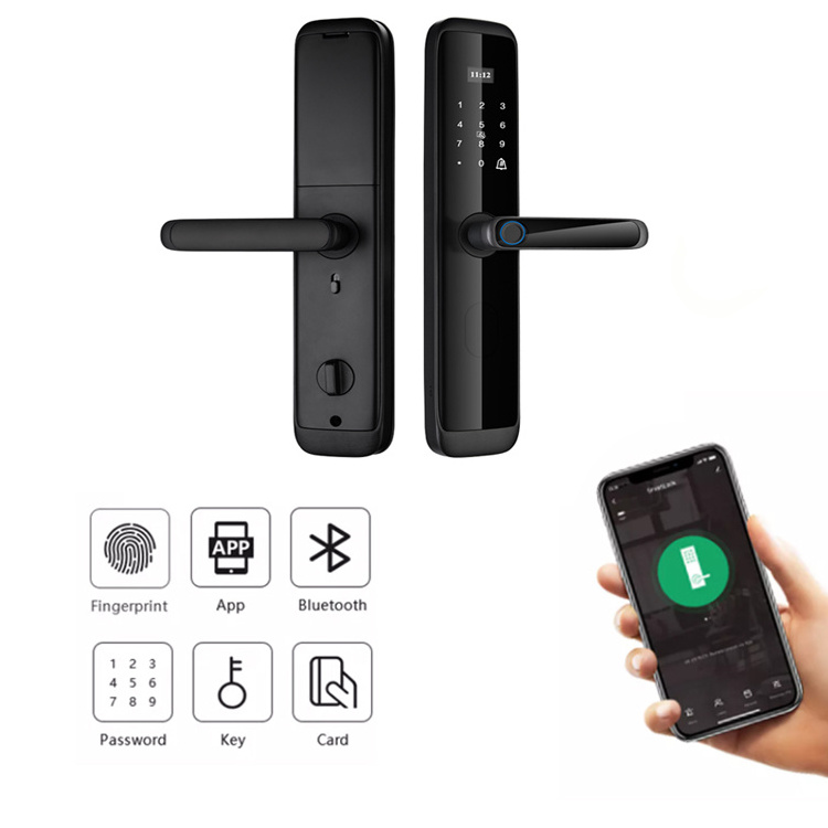 Waterproof Tuya Wifi TTlock BLE APP Wireless IC Card High Quality Password Smart Door Lock