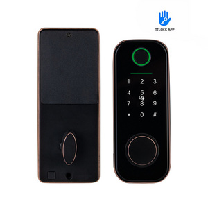 Bilixo cerradura Intelligente TTlock Remotely Digital Fingerprint Electronic locks Automatic Deadbolt for home door lock smart