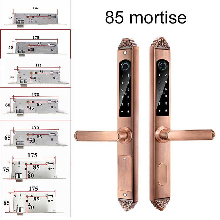 waterproof keyless entry door lock house cerradura inteligente smart electronic dool locks deadbolt double side key doorlock