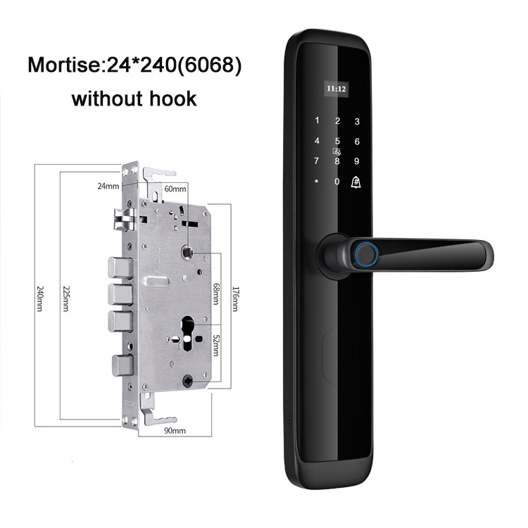 Waterproof Tuya Wifi TTlock BLE APP Wireless IC Card High Quality Password Smart Door Lock