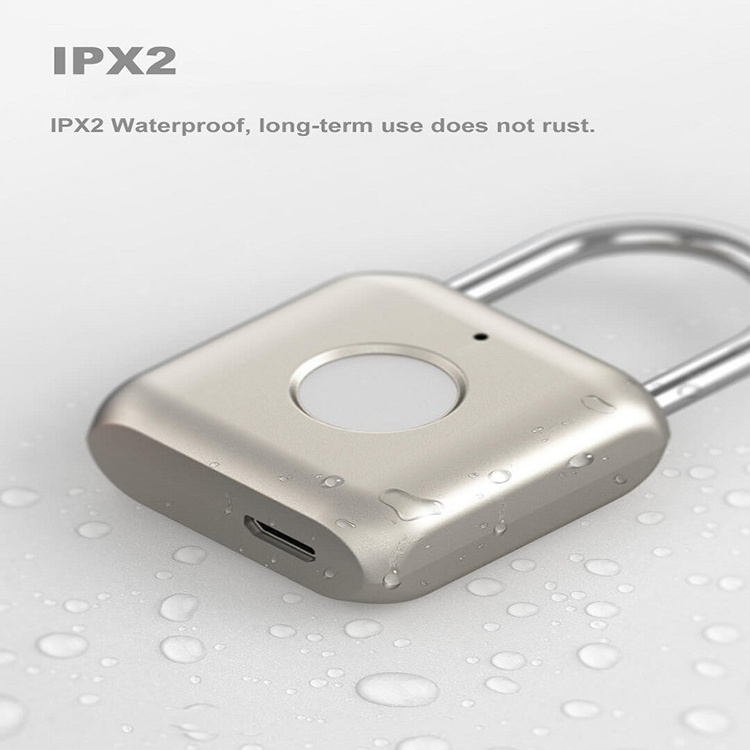 candado inteligente lock Waterproof for luggage bag with cable sport locks Fingerprint Smart Padlock home electronics smartlock