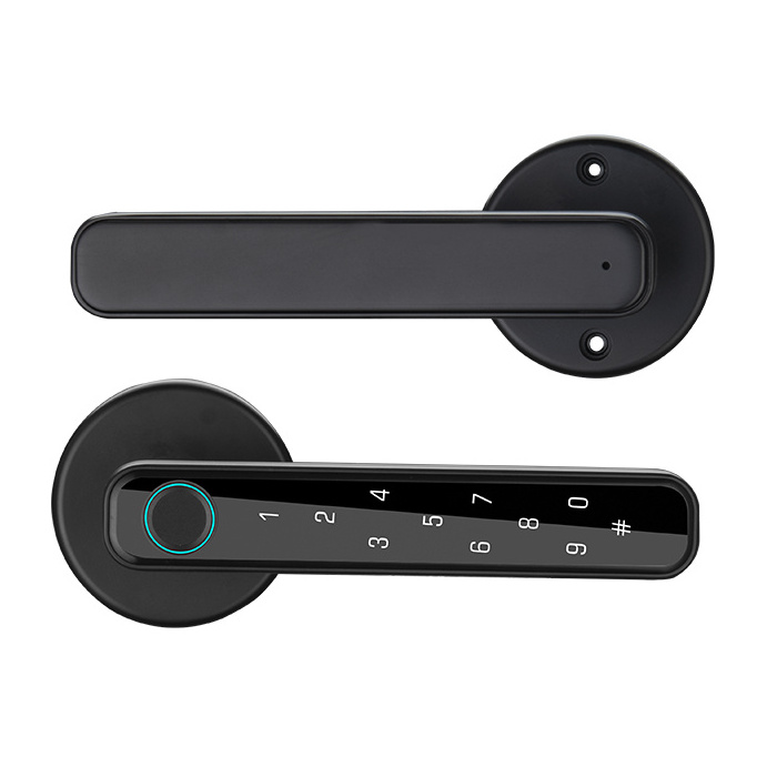 Electric Handle Lock Tuya ble Smart Home Door Lock Biometric Fingerprint Lock Cerradura Inteligente Digital