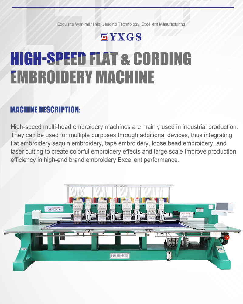 12-Head Chenille Embroidery 2-in-1 Multi-Functional Computerized 