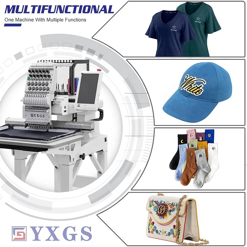 China's best mini automatic clothing home 15 needle computer embroidery beads machine