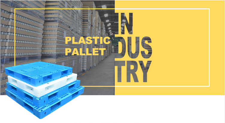 Manufacture High Quality Heavy Duty Colorful HDPE Pallets  Industrial HDPE Euro Stackable Plastic Pallets