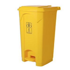 Manufacturer Durable Foot Pedal Step Waste Bin Plastic Waste Bin For Hospital Home Kitchen