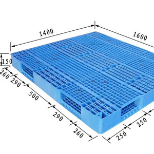 Durable Heavy Duty HDPE Double Sided Grid Open Deck Turnover Plastic Pallet For Industry