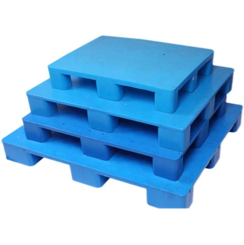 Customized multiple size 1200x1000 Blue Pallet Warehouse Industry Reinforced Flat Racking Cheap Plastic Pallet For Sale