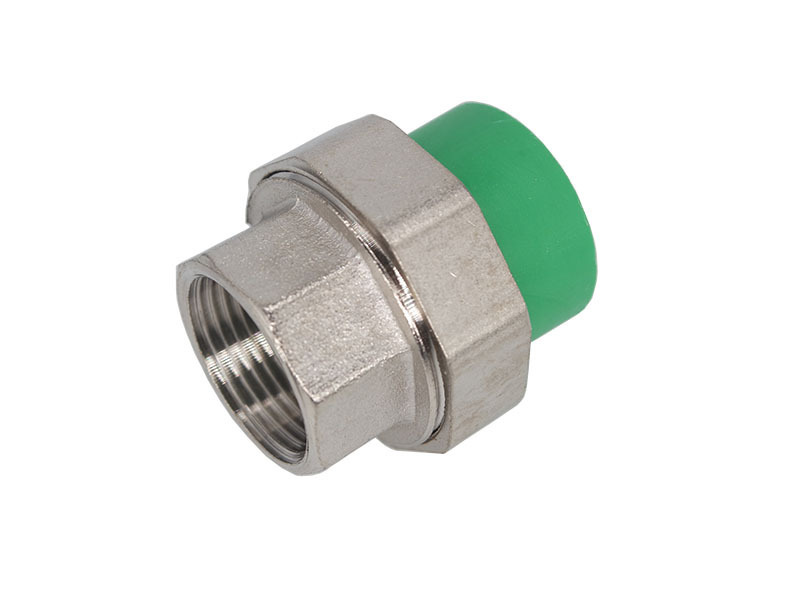 LK-203 low price PPR pipe and fitting movable joint female thread iron PPR union