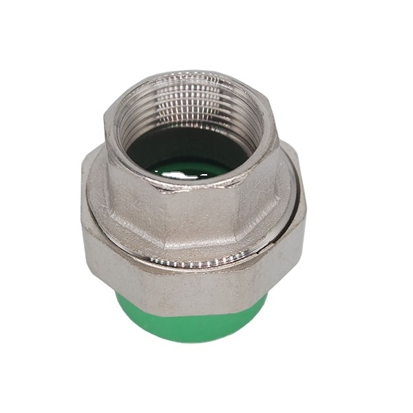 LK-203 low price PPR pipe and fitting movable joint female thread iron PPR union