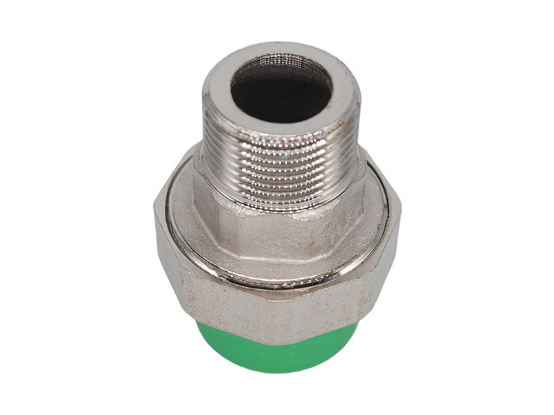 LK-202 plastic tube pipe and fitting white color water pipe fitting ppr male thread union iron union