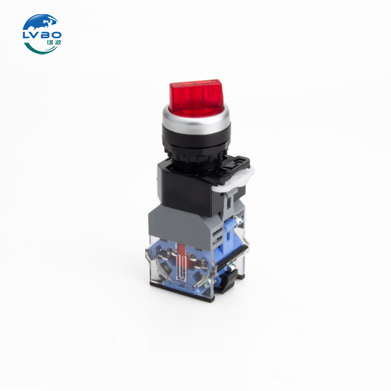 LVBO LA38-20X32 X22 2-speed and 3-speed self-locking reset rotary shift selection button switch 22mm