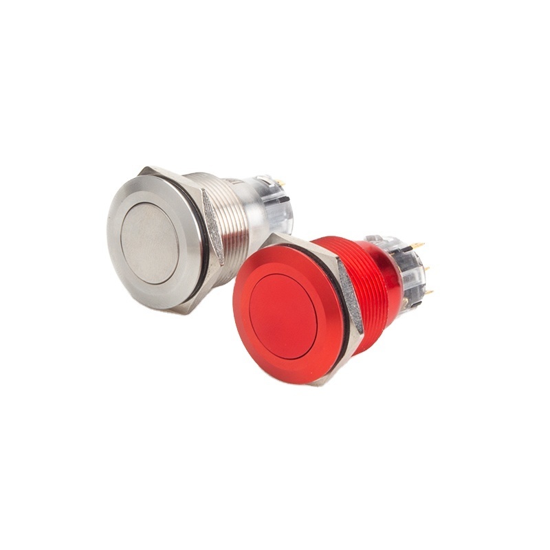 LVBO Normal Open Normal Close  metal timer light push button switches waterproof self locking push button switch 22mm