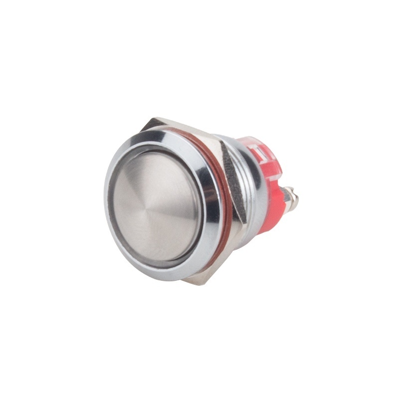 LVBO 2024 High current ball head push button Switch 22mm Customized Power Logo metal push button switch