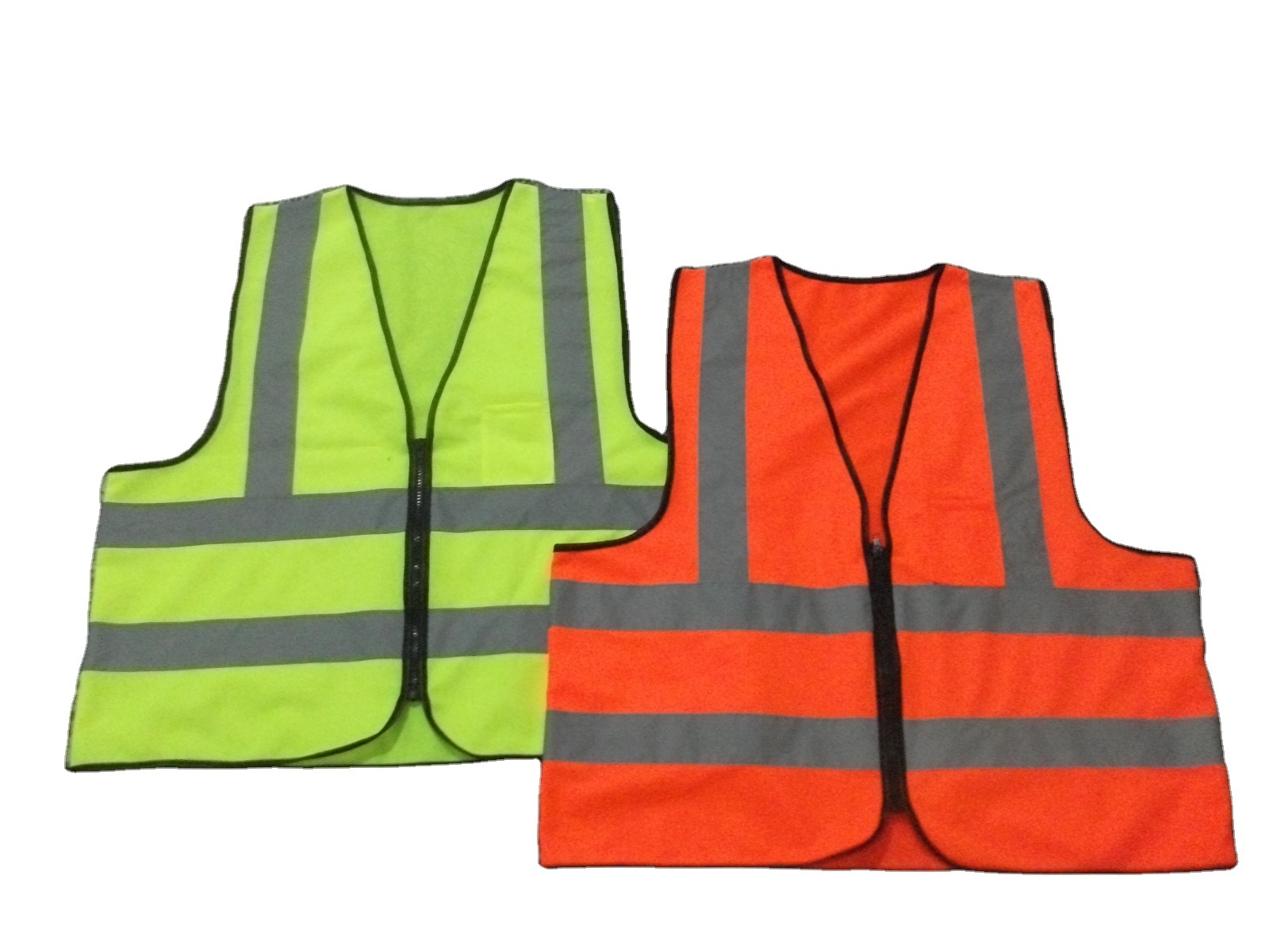 Wholesale Disposable Security Reflective China Safety Vest Clothing with Pocket from Factory Yellow Green Strap Customized