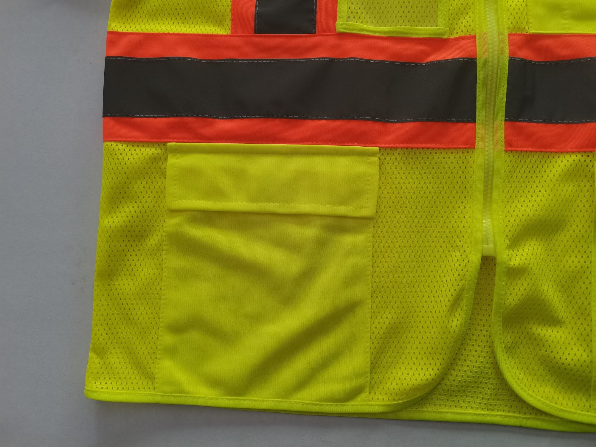 5 Point Break ANSI/ISEA107-2020 Security Safety Reflective Vest Short Sleeve High Visibility Mesh Vest for American market