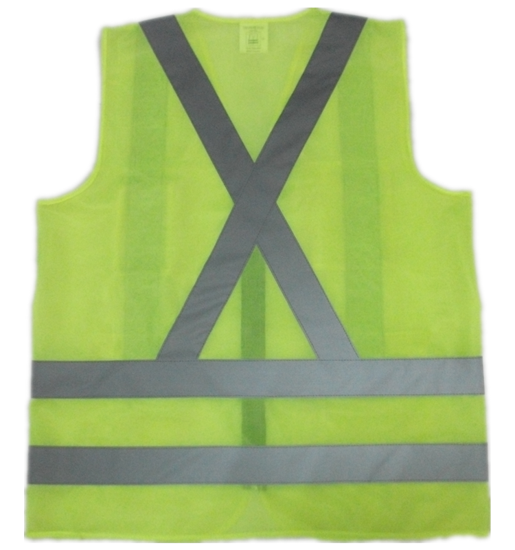 Hot Sales  Construction Project Fluorescent Yellow safety Vest Multi-pocket Roadway Safety Clothing Reflective Vest