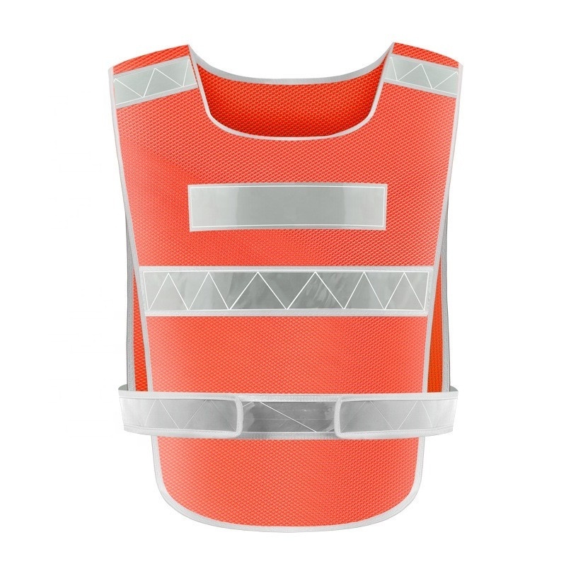 Wholesale Colorful LED Safety Vest Reflective With Logo Traffic Work Security High Visibility Reflective  Mesh Safety Vest