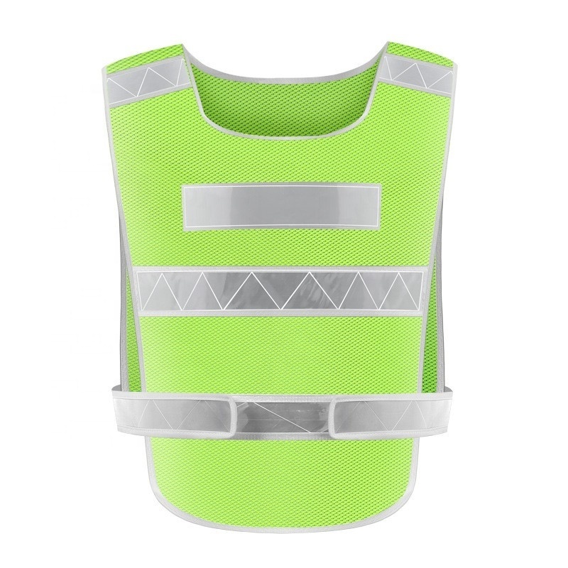 Wholesale Colorful LED Safety Vest Reflective With Logo Traffic Work Security High Visibility Reflective  Mesh Safety Vest