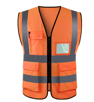 EN471/ENISO 20471 High Visibility Reflective Safety Vest Construction Security Safety Jacket With Pockets