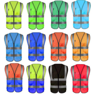 EN471/ENISO 20471 High Visibility Reflective Safety Vest Construction Security Safety Jacket With Pockets