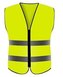 10 Packs Blaze Orange Safety Vests Pack High Visibility Construction Vests Reflective Working Vests with 2 Reflective Strips